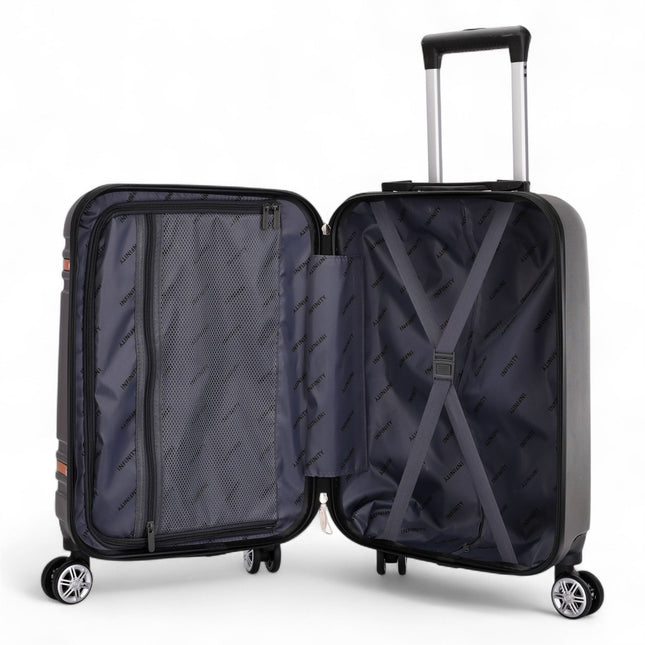 Hard Shell Cabin 36 x 22 x 56 cm ABS Suitcase Suitable for Easyjet, Ryanair, Wizzair