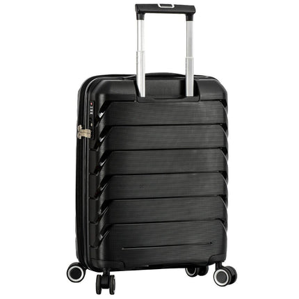 Dual 4 Wheel Hard Shell Strong Luggage Suitcase