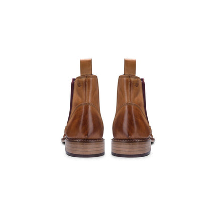 Mens Tan Leather Classic Chelsea Boots