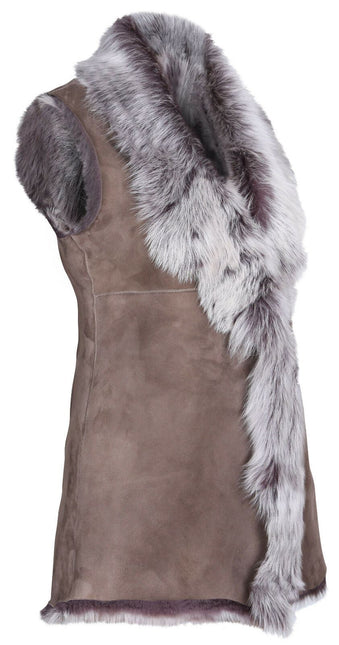 Women's Toscana Sheepskin Long Gilet-Sorocaba