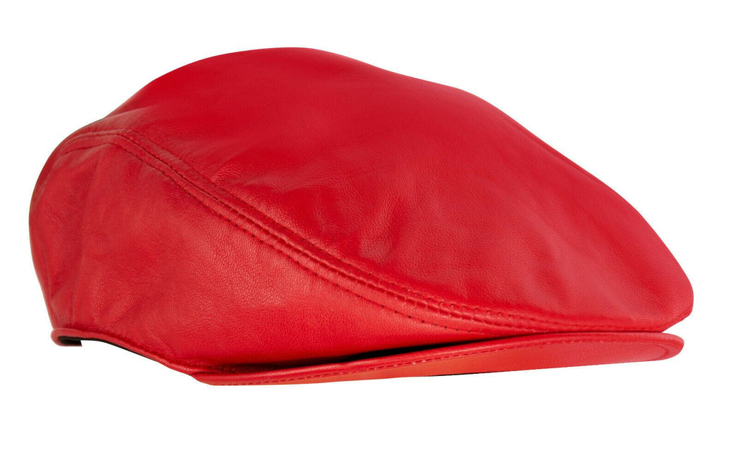 Mens  Flat Hat Leather Peaky Blinders Beret Newsboy Gatsby Golf Cabbie Cap
