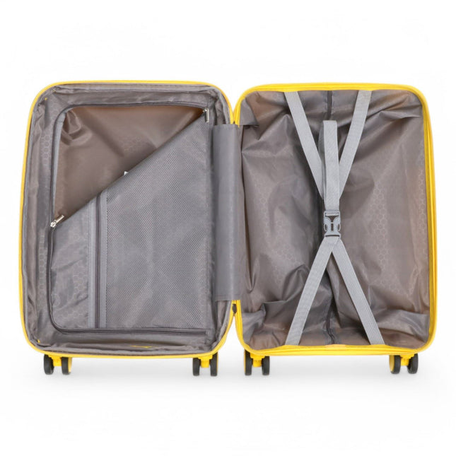 Expandable Hard Shell 8 Wheels Luggage Travel Cabin Suitcase Set