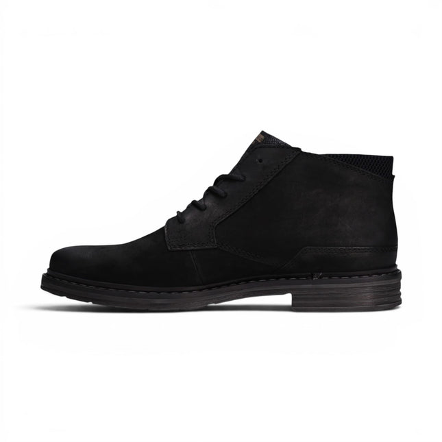 Bugatti Mens Black Leather Lace-up Chukka Ankle Boots - Rigalo Evo C30