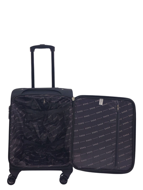 Soft Shell Suitcase Luggage Set Travel Light Carry On Cabin Bag