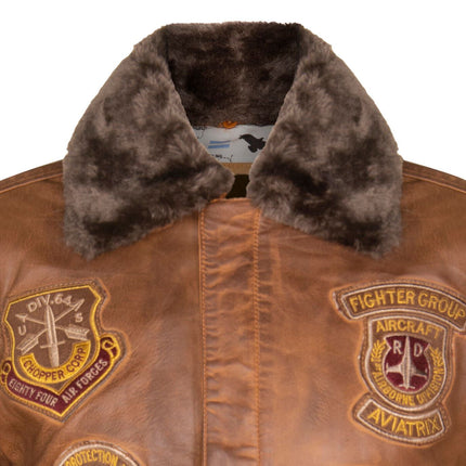 Mens Leather Air Force Bomber Jacket - Belgrade
