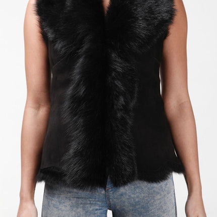 Women's Toscana Sheepskin Short Gilet-Denver