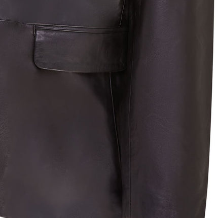 Mens Genuine Leather Blazer Soft Real Italian Tailored Vintage Jacket Coat