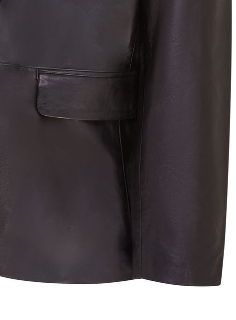 Mens Genuine Leather Blazer Soft Real Italian Tailored Vintage Jacket Coat