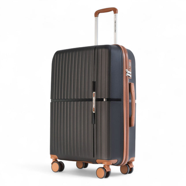 Strong Hard Shell Suitcase Set 8 Wheel Cabin Luggage Holiday Travel Case