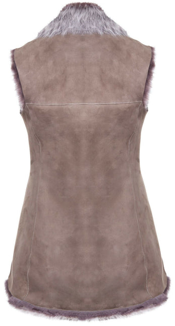 Women's Toscana Sheepskin Long Gilet-Sorocaba