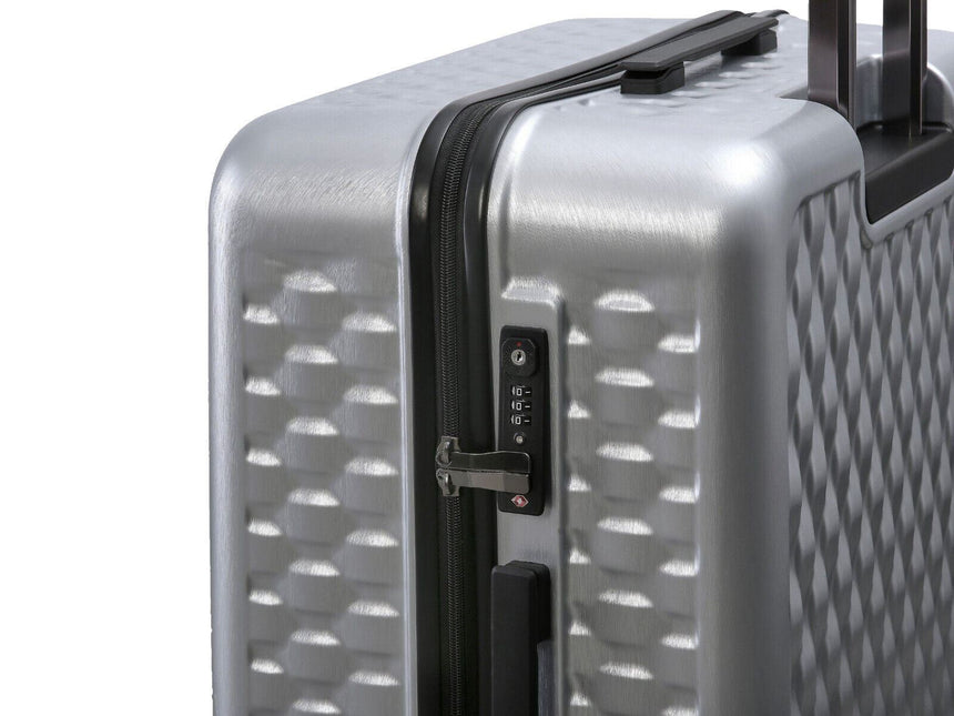 Hard Shell Suitcase 8 Wheel Luggage Trolley Case Holiday Travel Bag
