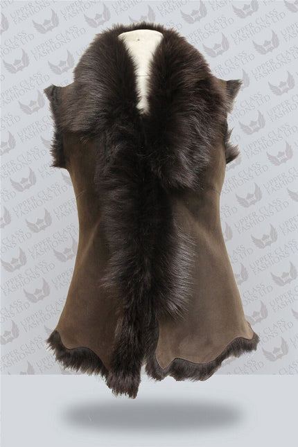 Women's Toscana Sheepskin Short Gilet-Denver