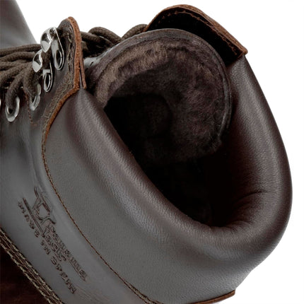 Panama Jack Men's Brown Leather Lace-Up Ankle Boots - PJ03-IGLOO-C45