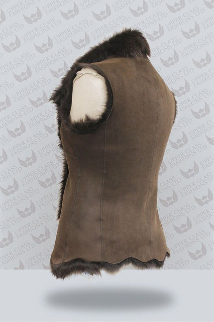 Women's Toscana Sheepskin Short Gilet-Denver