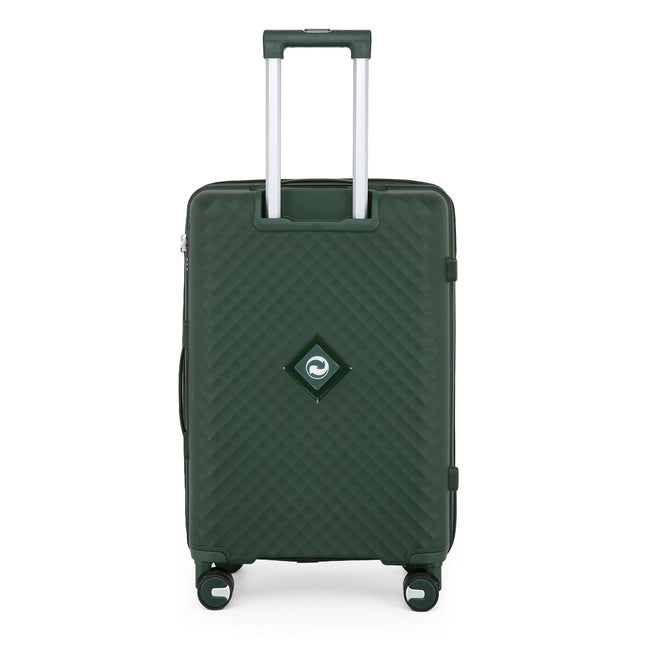 Dual 4 Wheel Robust Lightweight TSA Hard Shell Suitcase Luggage Travel Bags Set
