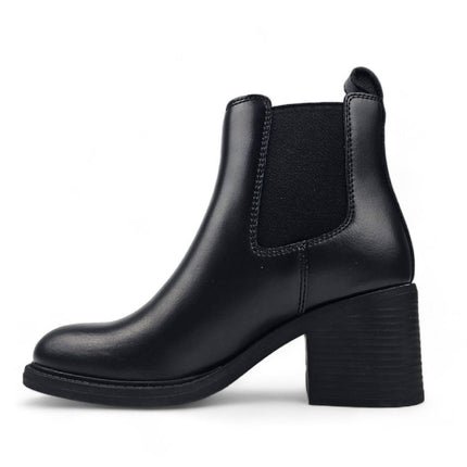 Windsorsmith Womens Black Classic Leather Platform Ankle Chelsea Boots - Varsity