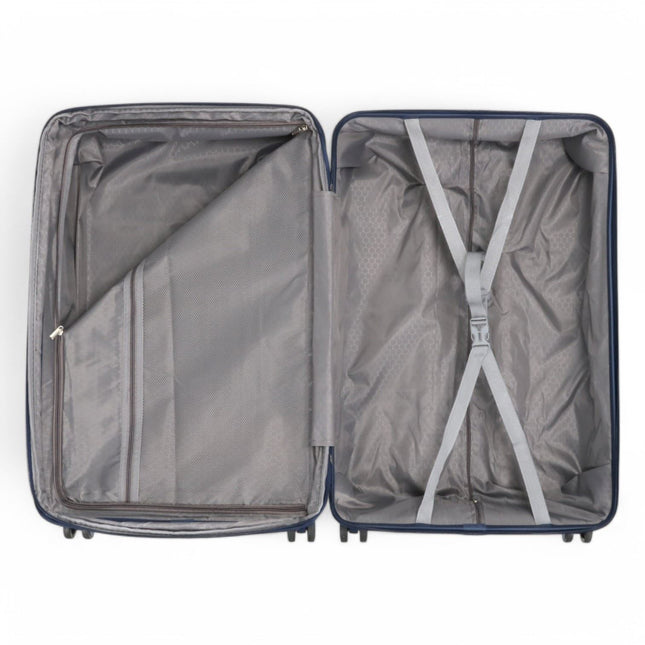 Expandable Hard Shell 8 Wheels Luggage Travel Cabin Suitcase Set