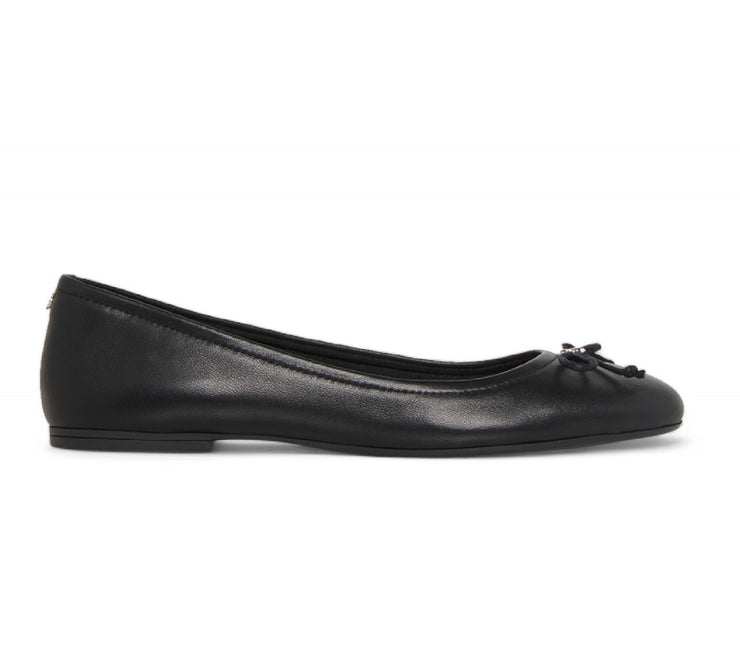 Windsorsmith Womens Black Leather Mocassin Flat Shoes - Babydoll