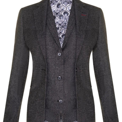 Womens 1920s  Grey Wool Classic Vintage Retro Blazer
