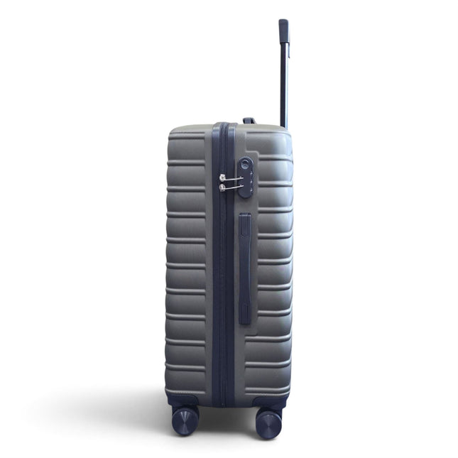 Hardshell Coffee Suitcase Set Robust 8 Wheel Luggage Cabin Case Bag