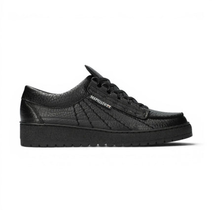 Mephisto Rainbow Men's Leather Black Walking Shoes - Mamouth 714