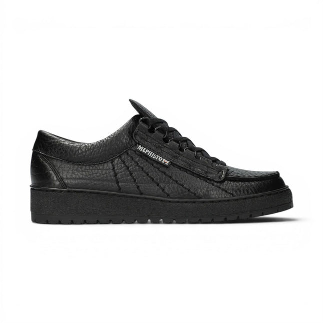 Mephisto Rainbow Men's Leather Black Walking Shoes - Mamouth 714