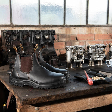 Blundstone #192 Brown Steel Toe Chelsea Boot