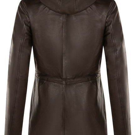 Womens Mid Length Hooded Parka Jacket-Oakengates