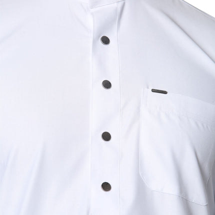 Men's White Thobe Arab Saudi Emirati Islamic Clothing Jubba Robe