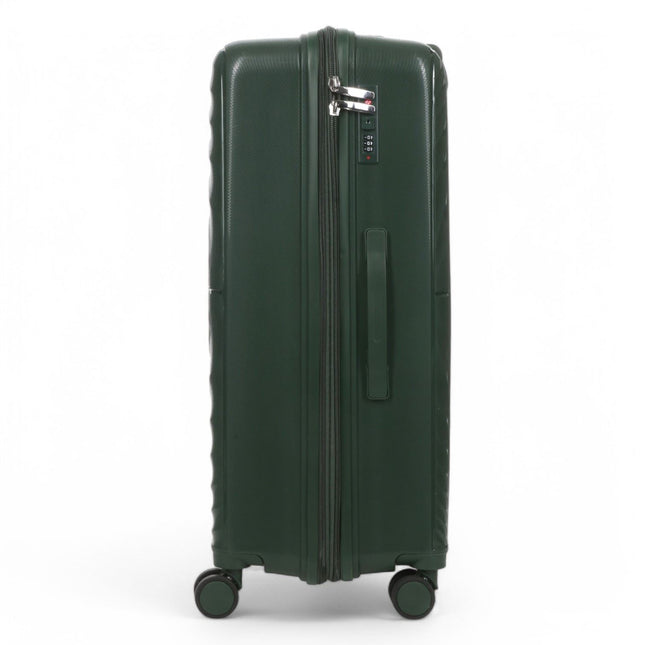 Expandable Hard Shell 8 Wheels Luggage Travel Cabin Suitcase Set