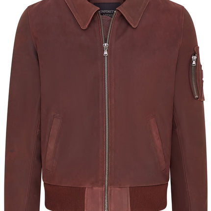 Men's A2 US Airforce Cowhide Aniline Leather Bomber Jacket