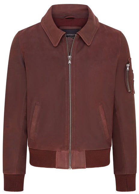 Men's A2 US Airforce Cowhide Aniline Leather Bomber Jacket