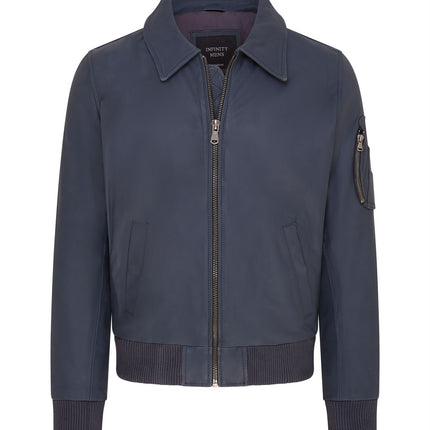 Men's A2 US Airforce Cowhide Aniline Leather Bomber Jacket
