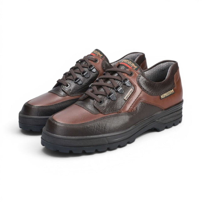 Mephisto Men's Leather Chestnut Brown Walking Shoes - Barracuda MT 742