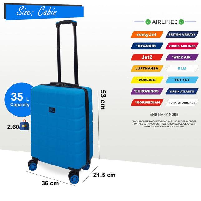 Hard Shell Classic 4 Wheel Travel Suitcase Set