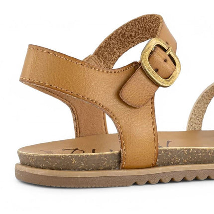 Blowfish Malibu Womens Tan Strappy Buckle Wedge Sandals - Monti-B