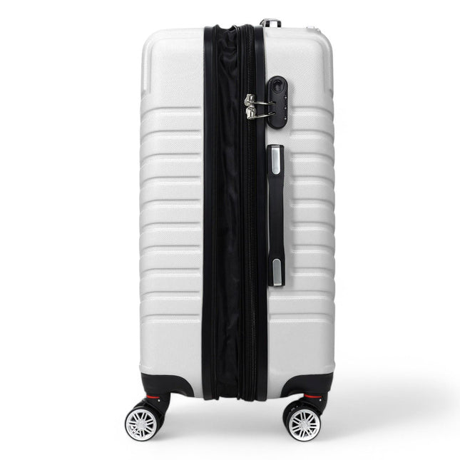 Expandable Hard Shell 8 Wheels Luggage Travel Cabin Bags Suitcase Set