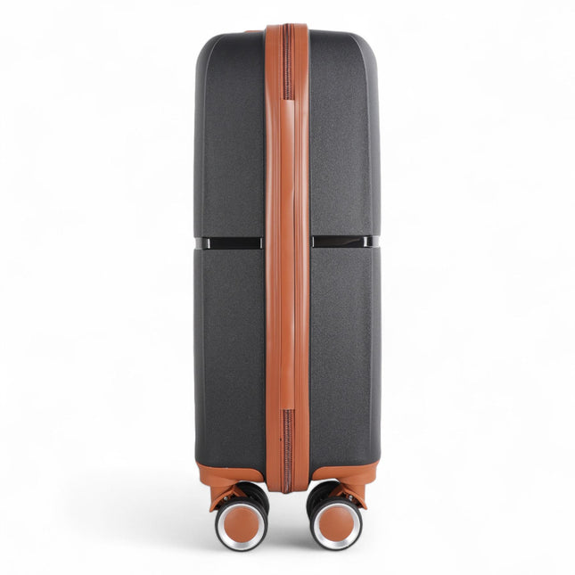 Hard Shell Cabin 37 x 22 x 56 cm PP Luggage Suitcase Suitable for Easyjet, Ryanair