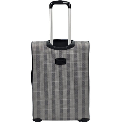 Lightweight Print Suitcases 8 Wheel Luggage Travel Soft Bags Set