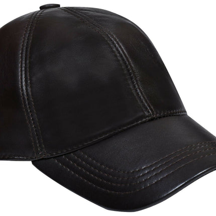 Unisex Real Nappa Leather Adjustable Golf Snapback Plain Baseball Cap Hat