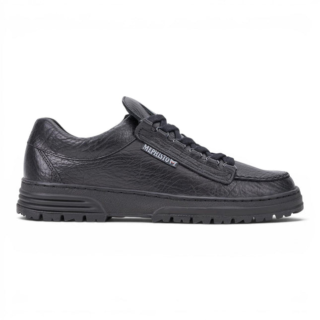 Mephisto Cruiser Men's Leather Black Walking Shoes - Mamouth 714