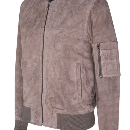 Mens Goat Suede MA-1 Bomber Jacket-Auckland