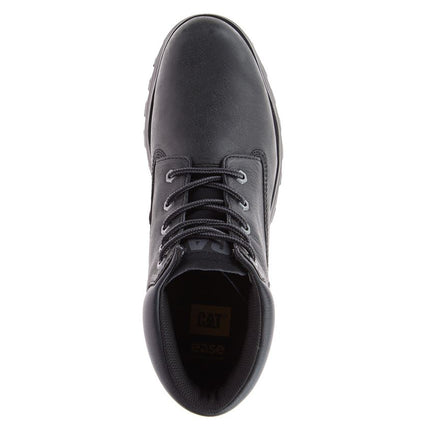 Caterpillar Men's Founder Black Leather Everyday Ankle Boots