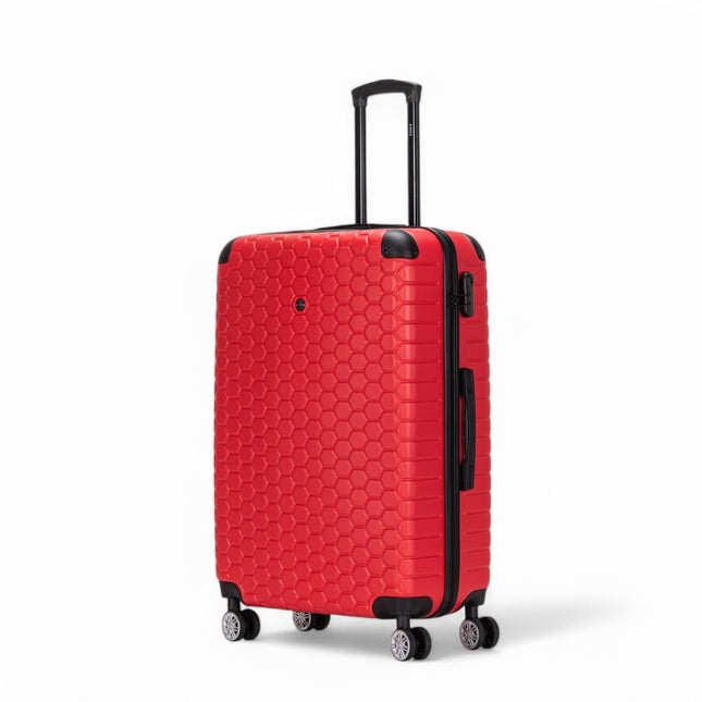 Hard Shell ABS 8 Wheel Luggage Travel Cabin Holiday Bags Suitcase Set