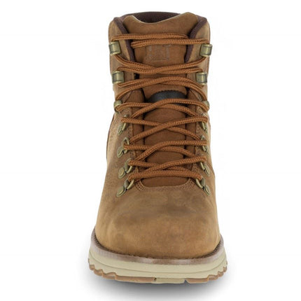 Caterpillar Mens Sire Waterproof Brown Sugar Leather Cat Work Boots