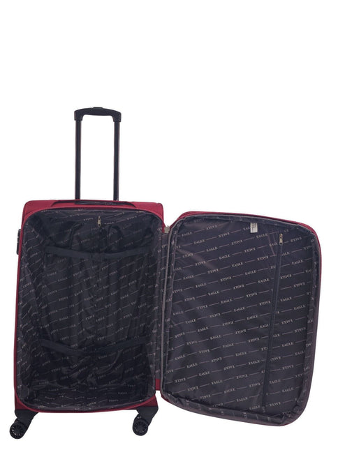 Soft Shell Suitcase Luggage Set Travel Light Carry On Cabin Bag