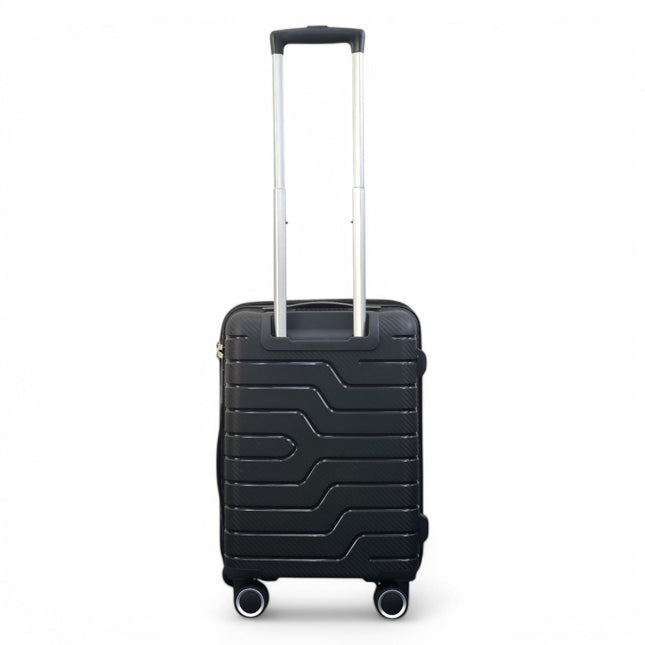 Hard Shell PP Dual 4 Wheels Luggage Travel Cabin Holiday Suitcase Set
