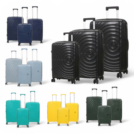 Expandable Hard Shell 8 Wheels Luggage Travel Cabin Suitcase Set