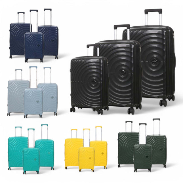 Expandable Hard Shell 8 Wheels Luggage Travel Cabin Suitcase Set