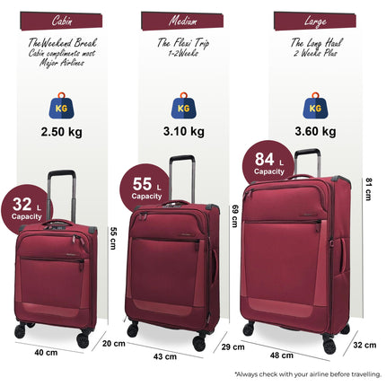 Lightweight  4 Wheel Luggage Suitcase